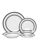 VAJILLA PORC.ROYAL 30PZS GRIS 