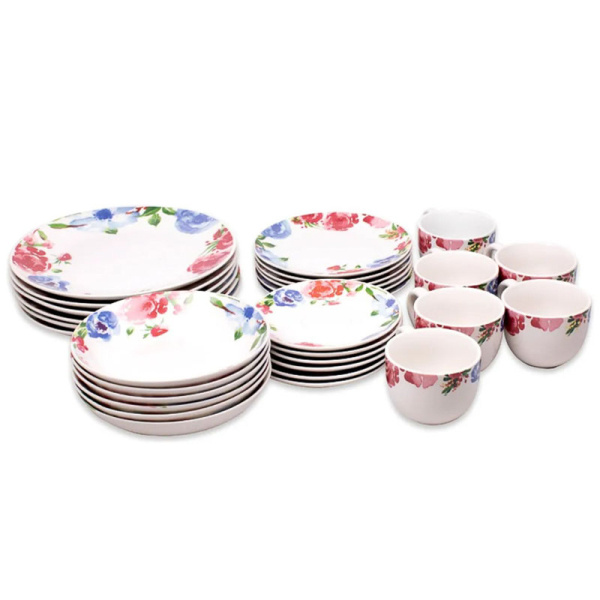VAJILLA PORCELANA 30PZAS ANDREA 