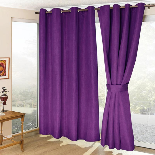 JUEGO CORTINAS AMAZON CITY LILA 