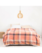 FRAZADA POLAR/SHERPA 2.0P TARTAN CORAL 