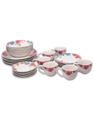 VAJILLA PORCELANA 30PZAS ANDREA 