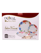 VAJILLA PORCELANA 30PZAS ANDREA 