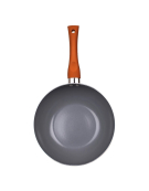 WOK ALUMINIO TITANIO 22CMS NARANJA 