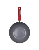 WOK ALUMINIO TITANIO 22CMS ROJO 