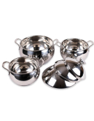 BATERIA ACERO INOXIDABLE 6 PIEZAS REINA VICTORIA 
