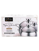 BATERIA ACERO INOXIDABLE 6 PIEZAS REINA VICTORIA 