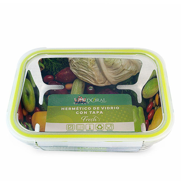 HERMETICO RECTANGULAR 640ML 