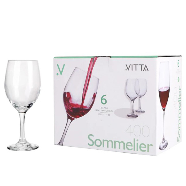SET 6 CPS VINO 325ML SOMMELIER 