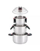 BATERIA 6PZS ACERO INOXIDABLE 0.5MM SPAZIO 