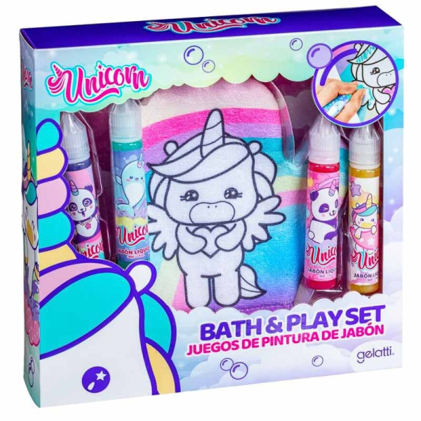 SET UNICORNIO LAPICES JABON 52 