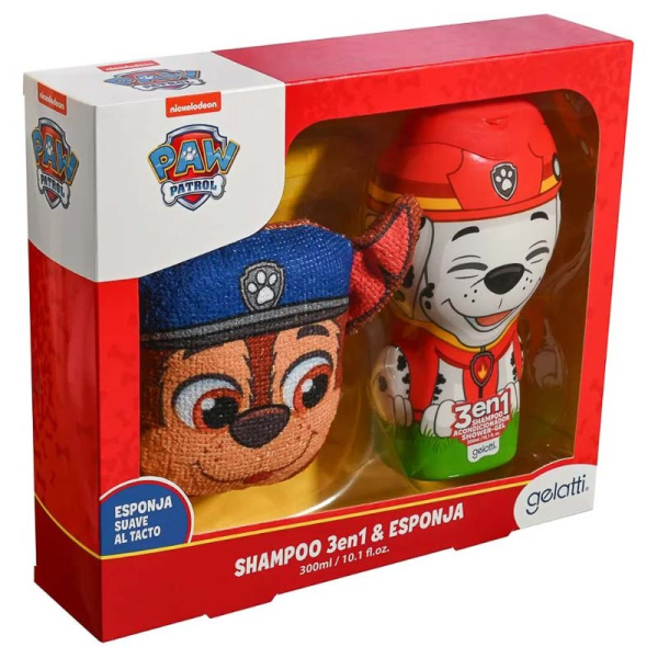 SET PAW PATROL ESPONJA+SHAMPOO 
