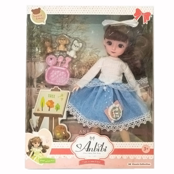 MUÑECA C/CHASQUILLA PET A97053 