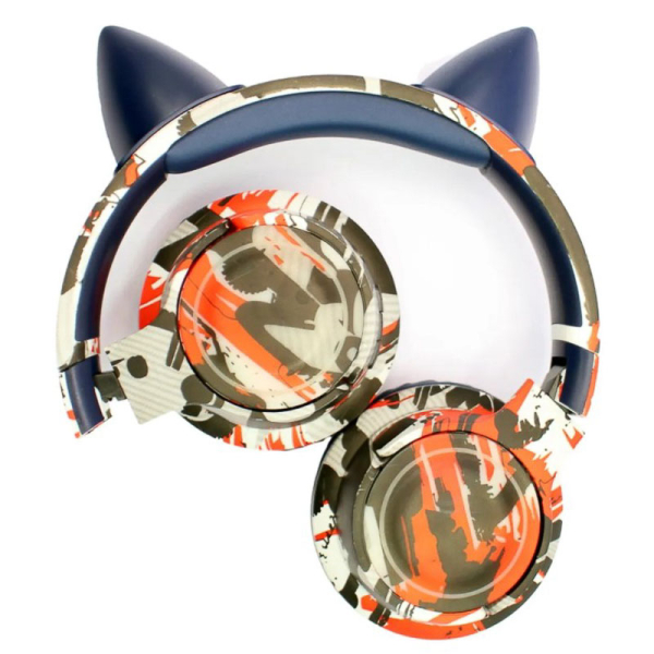 AUDIFONOS TL641BL GATITO AZUL 
