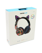 AUDIFONOS TL641BL GATITO AZUL 