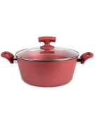 BATERIA SAN REMO MARMOL 7PZS ROJO 