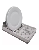 ESCURRIDOR D/PLATOS PLAST.GRIS 
