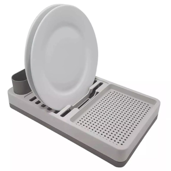 ESCURRIDOR D/PLATOS PLAST.GRIS 