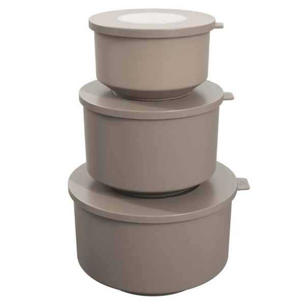 3 POTES HOOP 500ML+1L+2L GRAY 