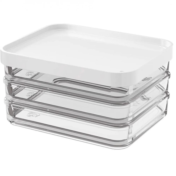 POTE PARA REFRIGERADOR TRIO 840ML BLANCO 