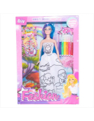 MUÑECA FASHION C/LAPICES A1088 