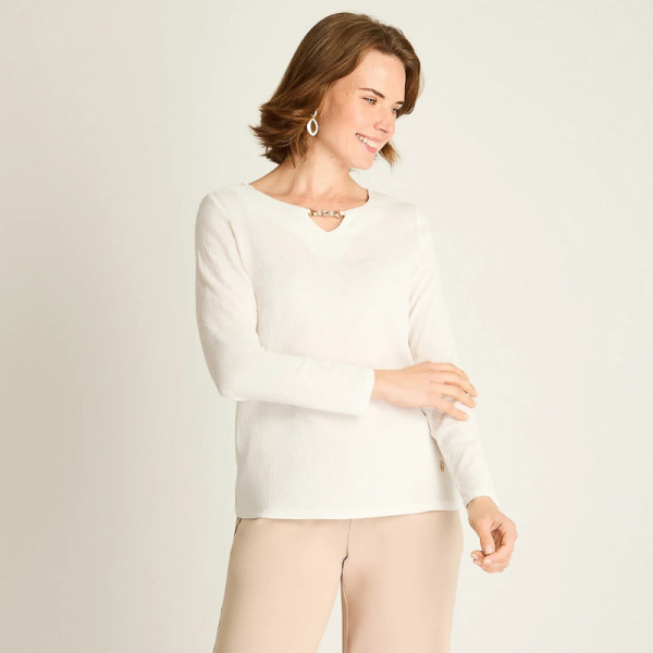 IMP POLERA BASIC M/L BLANCO