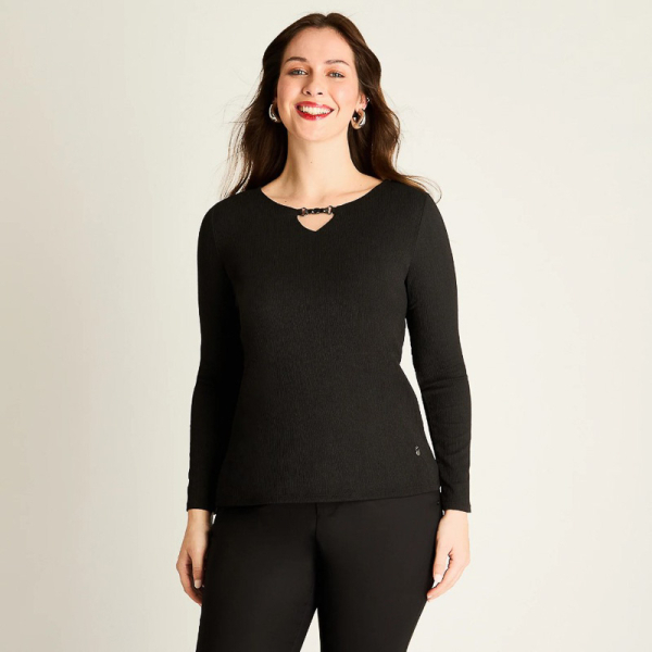 IMP POLERA BASIC M/L NEGRO