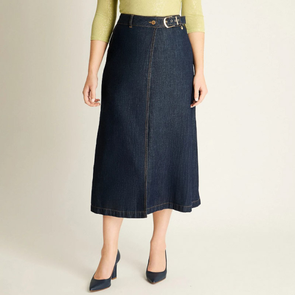 IMPORT FALDA LARGA BLUE DARK