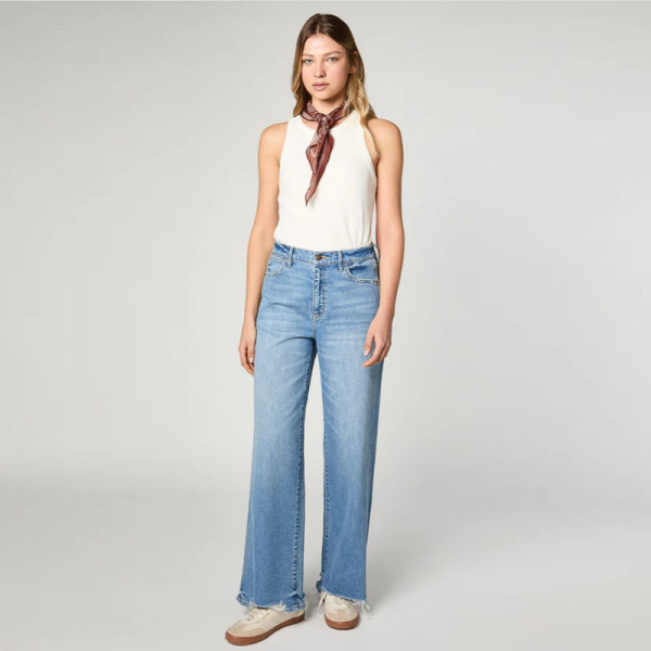 JEANS W BAGGY WIDE LEG MED