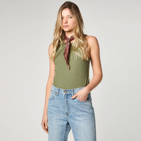 POLWRA W RINGER TANK VERDE