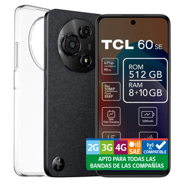TELEFONO 60SE 512+8 GB BLACK 