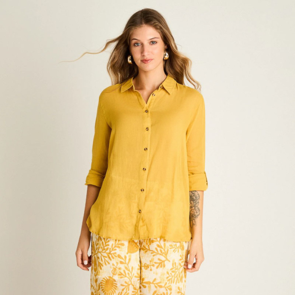 IMP BLUSA LISO 207649 MOSTAZA