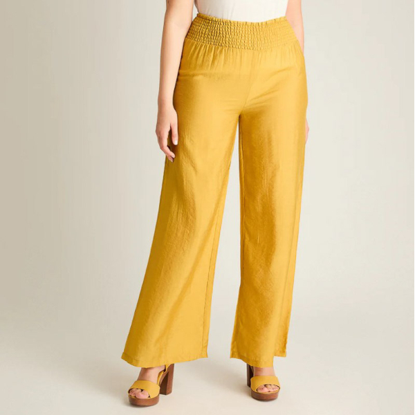 IMP PANTALON 767617 PALAZZO MOSTAZA