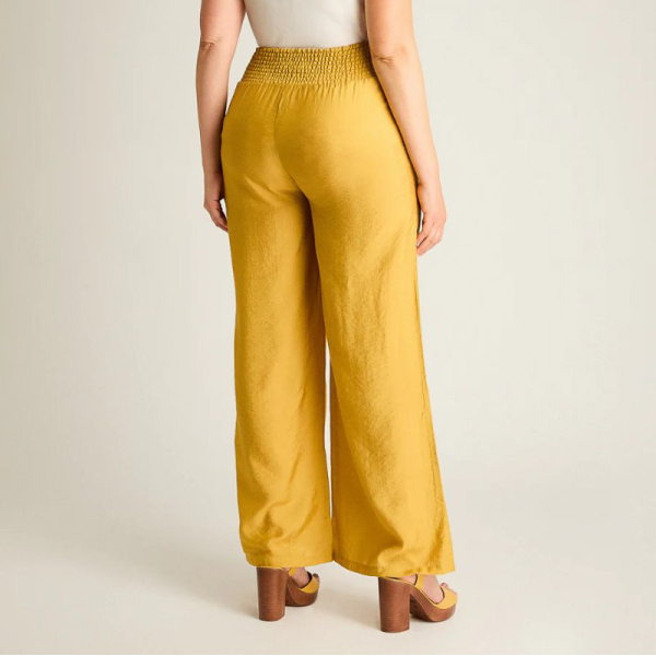 IMP PANTALON 767617 PALAZZO MOSTAZA