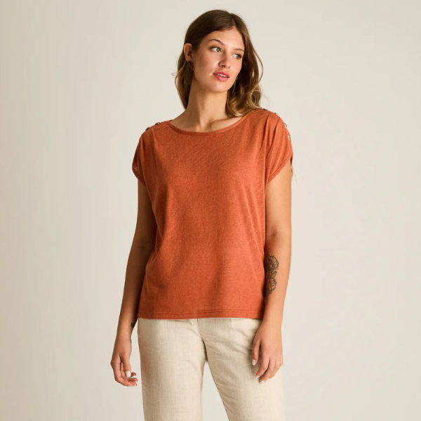 IMP POLERA HOMBROS 107656 TERRACOTA