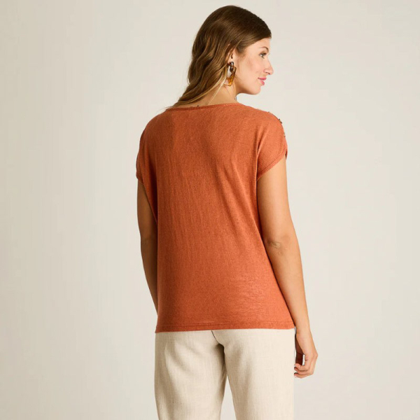 IMP POLERA HOMBROS 107656 TERRACOTA