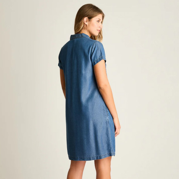 IMP VESTIDO 887625 LYOCEL AZUL