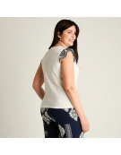 IMP POLERA C/VUELO 107644 BLANCO