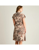 IMP VESTIDO PRINT LINO SAFARI