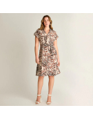 IMP VESTIDO PRINT LINO SAFARI