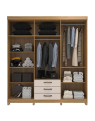 CLOSET 6PUERTAS 3CAJONES IPE 