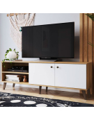 RACK 2 PUERTAS NATURELLE/BRANCO 