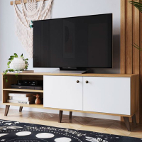 RACK 2 PUERTAS NATURELLE/BRANCO 