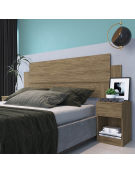 RESPALDO EXTENSION C/VELADORES WOOD 