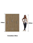 CLOSET 6P 2C CACAU BRILHO 