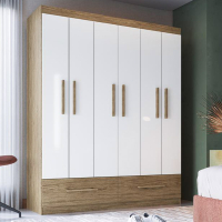 CLOSETS 6P 2C WOOD/BRANCO OFF 