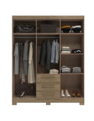 CLOSETS 6P 3C WOOD/CRISTALO 