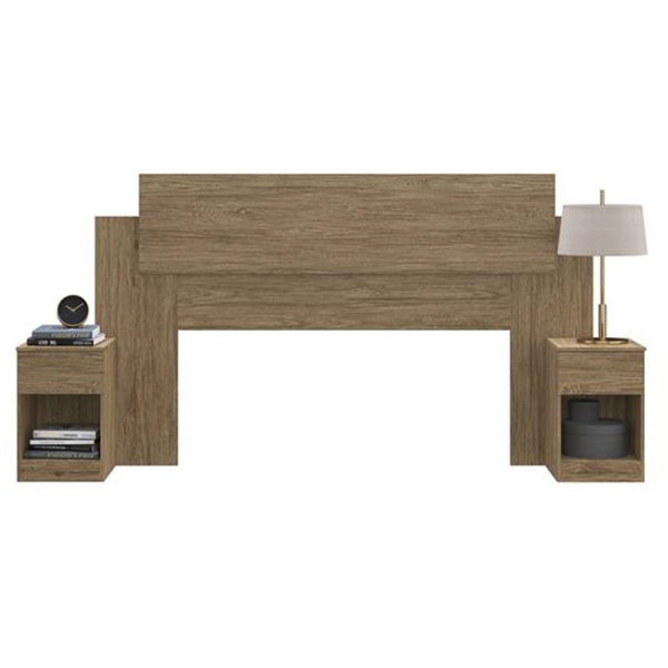 RESPALDO EXTENSION C/VELADORES WOOD 