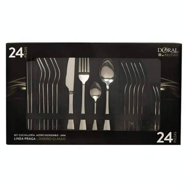 SET CUCHILLERIA 24P PRAGA 2MM 