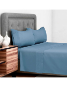 SABANA BRODERIE 144H KING AZUL 