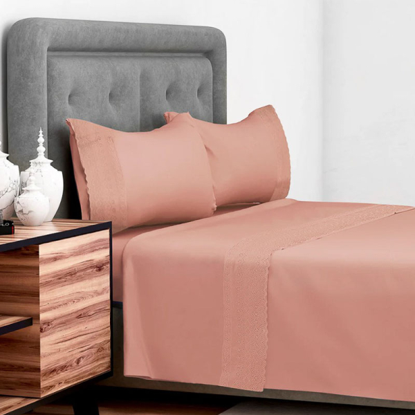 SABANA BRODERIE 144H KING DAMASCO 